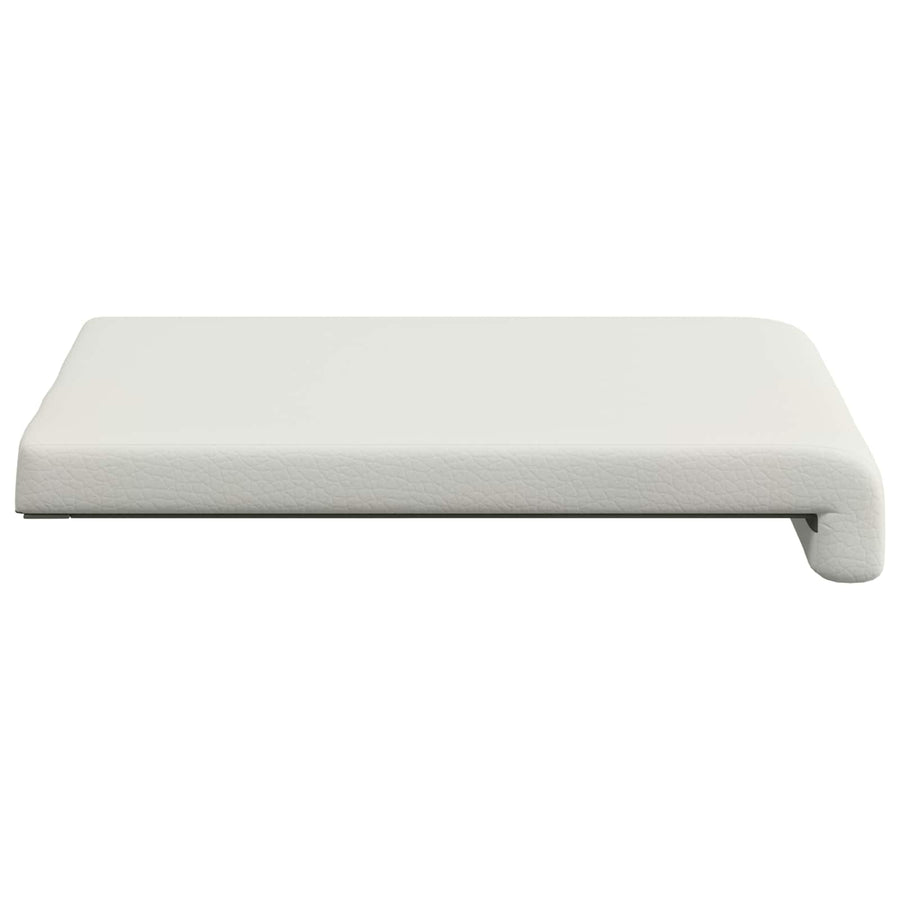 Bankkussen 4 st Kunstleer Wit Diepte 35 cm
