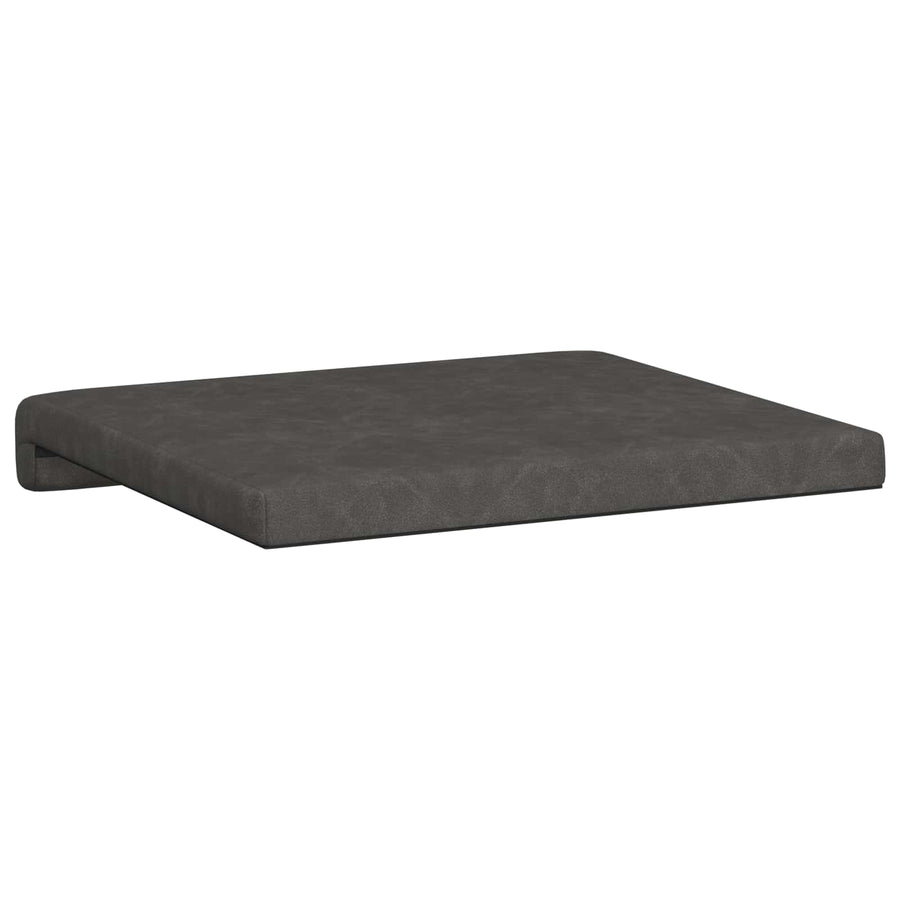 Bankkussen 4 st Kunstleer Zwart Diepte 35 cm