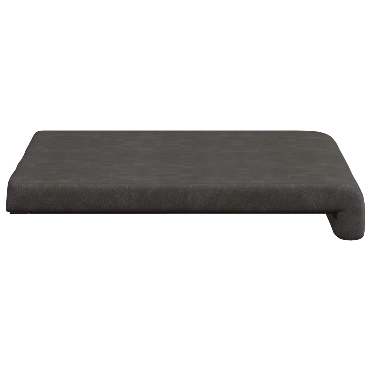 Bankkussen 4 st Kunstleer Zwart Diepte 35 cm