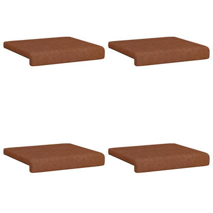Bankkussen 4 st Kunstleer Bruin Diepte 35 cm