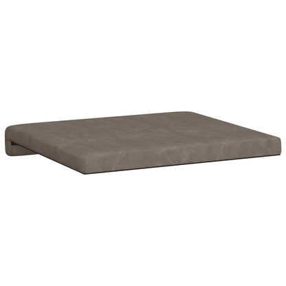 Bankkussen 4 st Kunstleer Grijs Diepte 35 cm