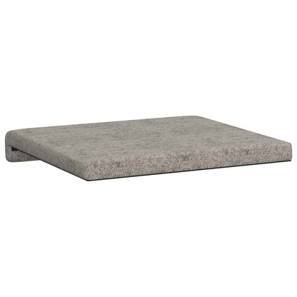 Bankkussen 4 st Faux Suède Stof Lichtgrijs Diepte 35 cm