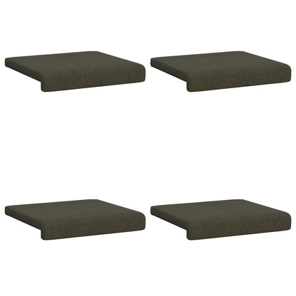 Bankkussen 4 st Faux Suède Stof Legergroen Diepte 35 cm