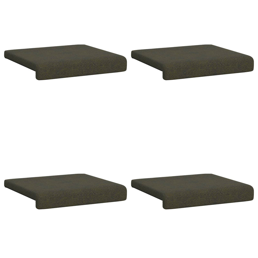 Bankkussen 4 st Faux Suède Stof Legergroen Diepte 35 cm