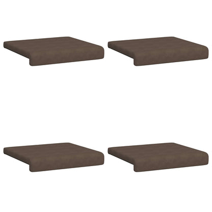 Bankkussen 4 st Microvezel Bruin Diepte 35 cm