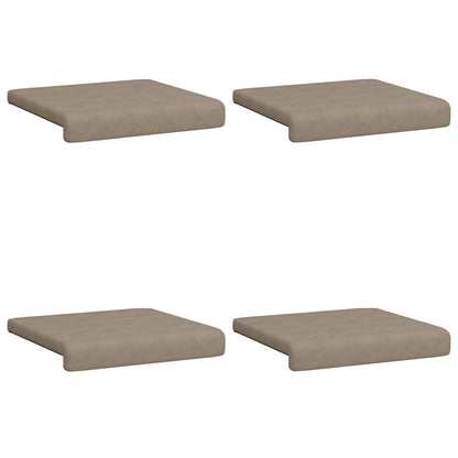 Bankkussen 4 st Microvezel Taupe Diepte 35 cm