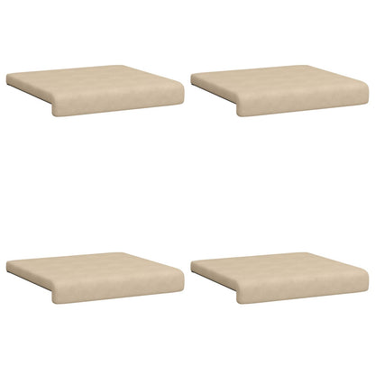 Bankkussen 4 st Microvezel Crèmekleurig Diepte 35 cm