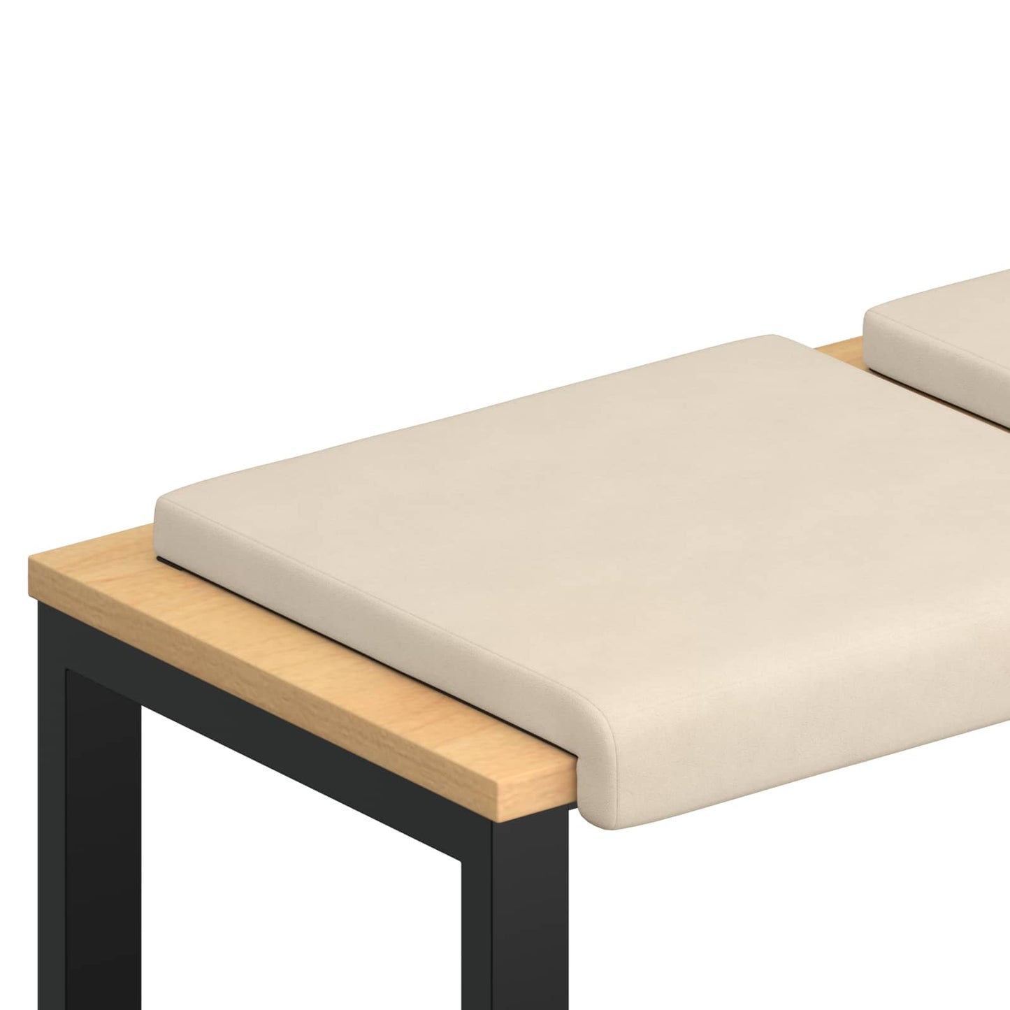 Bankkussen 4 st Microvezel Beige Diepte 35 cm