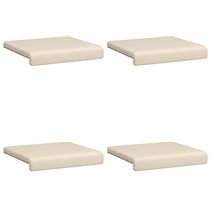 Bankkussen 4 st Microvezel Beige Diepte 35 cm