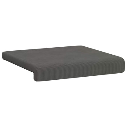 Bankkussen 4 st corduroy Donkergrijs Diepte 35 cm