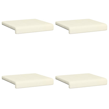 Bankkussen 4 st corduroy Crèmekleurig Diepte 35 cm