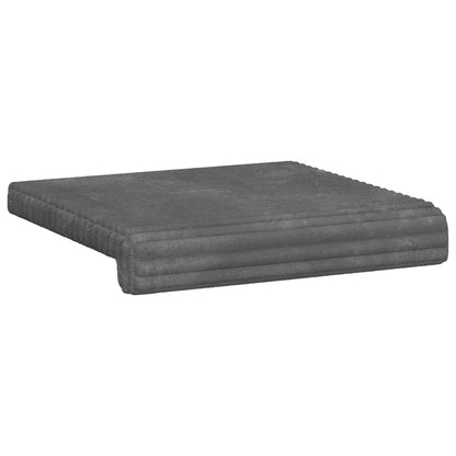 Bankkussen 4 st Pluche Corduroy Lichtgrijs Diepte 35 cm
