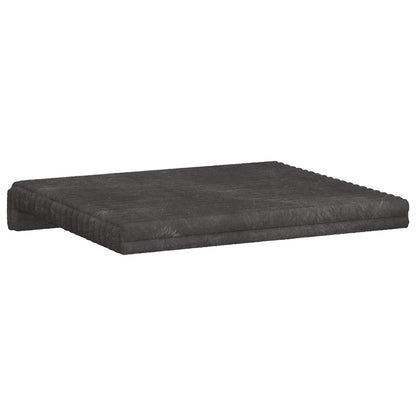 Bankkussen 4 st Pluche Corduroy Donkergrijs Diepte 35 cm