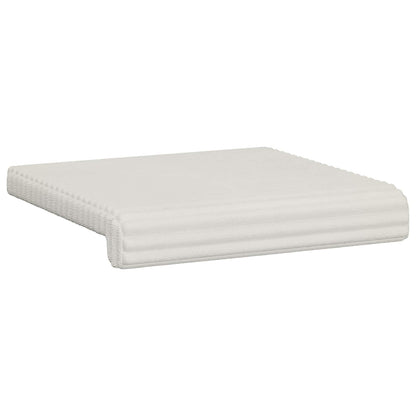 Bankkussen 4 st Pluche Corduroy Crèmekleurig Diepte 35 cm