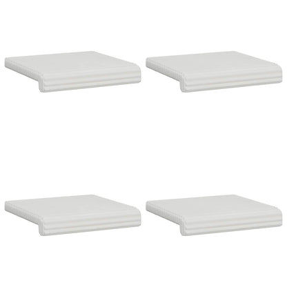 Bankkussen 4 st Pluche Corduroy Crèmekleurig Diepte 35 cm