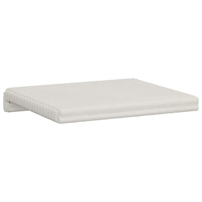 Bankkussen 4 st Pluche Corduroy Crèmekleurig Diepte 35 cm