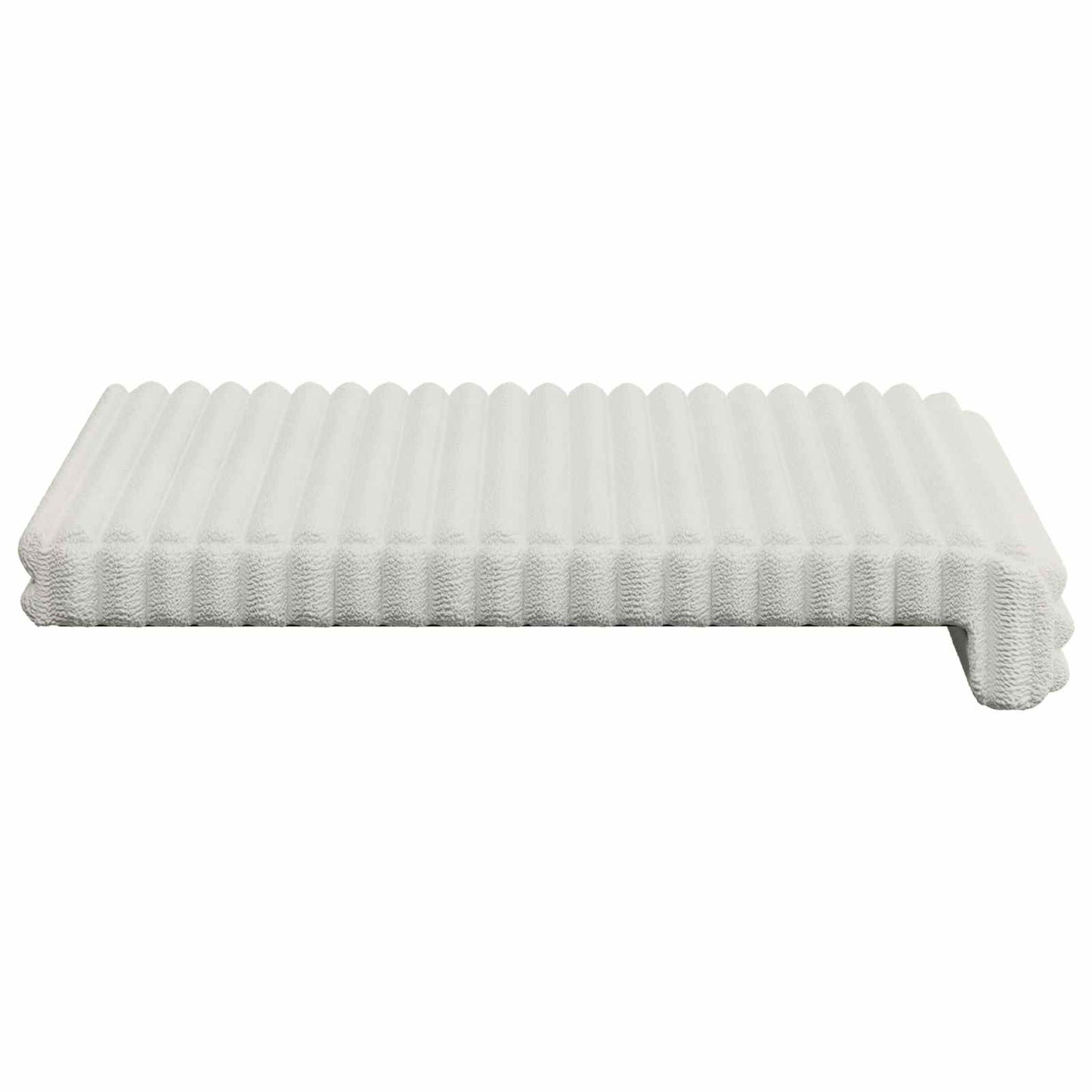 Bankkussen 4 st Pluche Corduroy Crèmekleurig Diepte 35 cm
