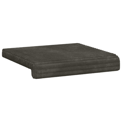 Bankkussen 4 st Pluche Corduroy Antraciet Diepte 35 cm