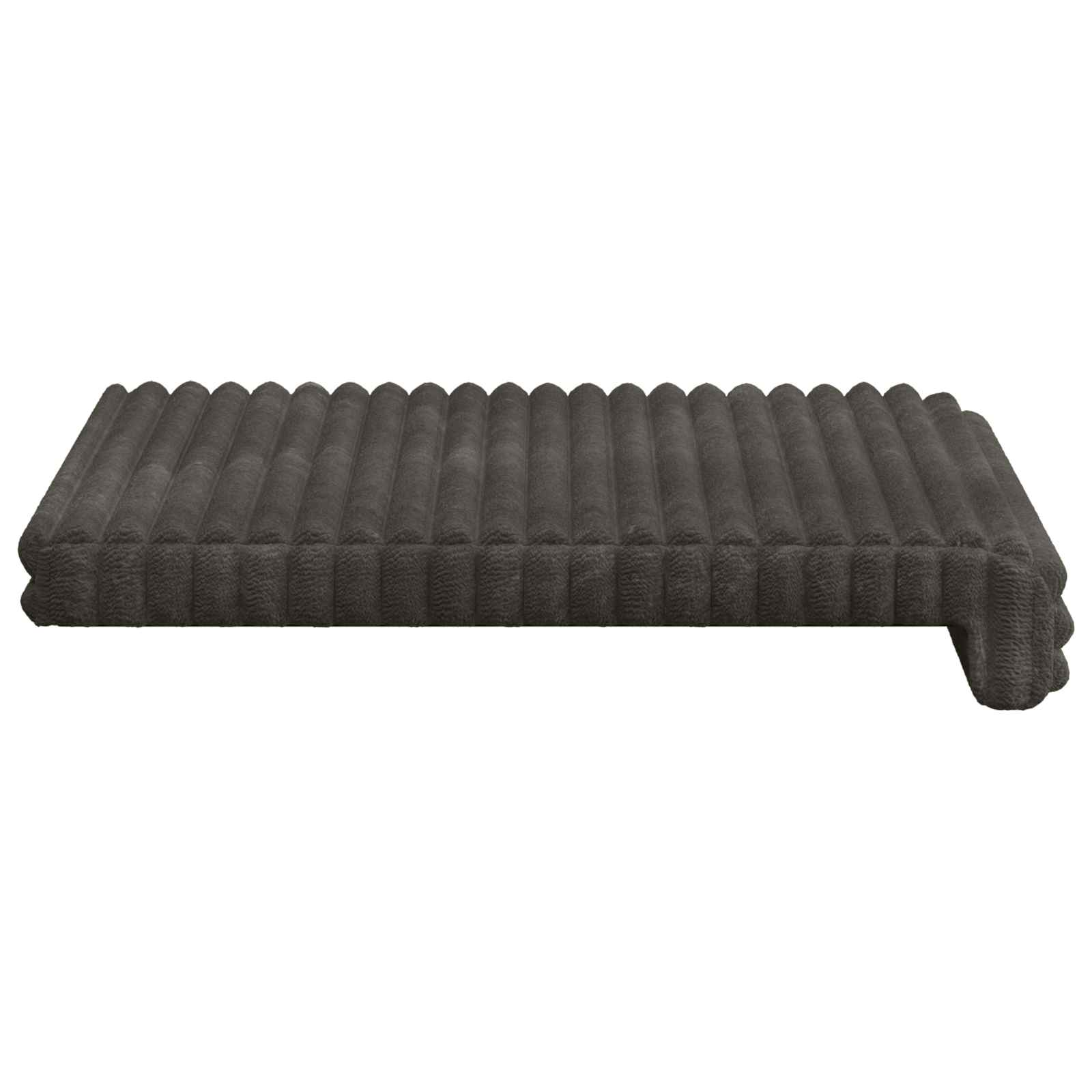 Bankkussen 4 st Pluche Corduroy Antraciet Diepte 35 cm