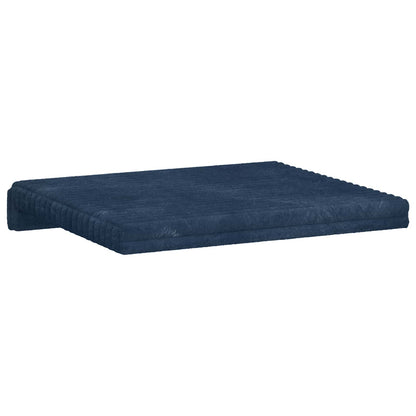 Bankkussen 4 st Pluche Corduroy Marineblauw Diepte 35 cm