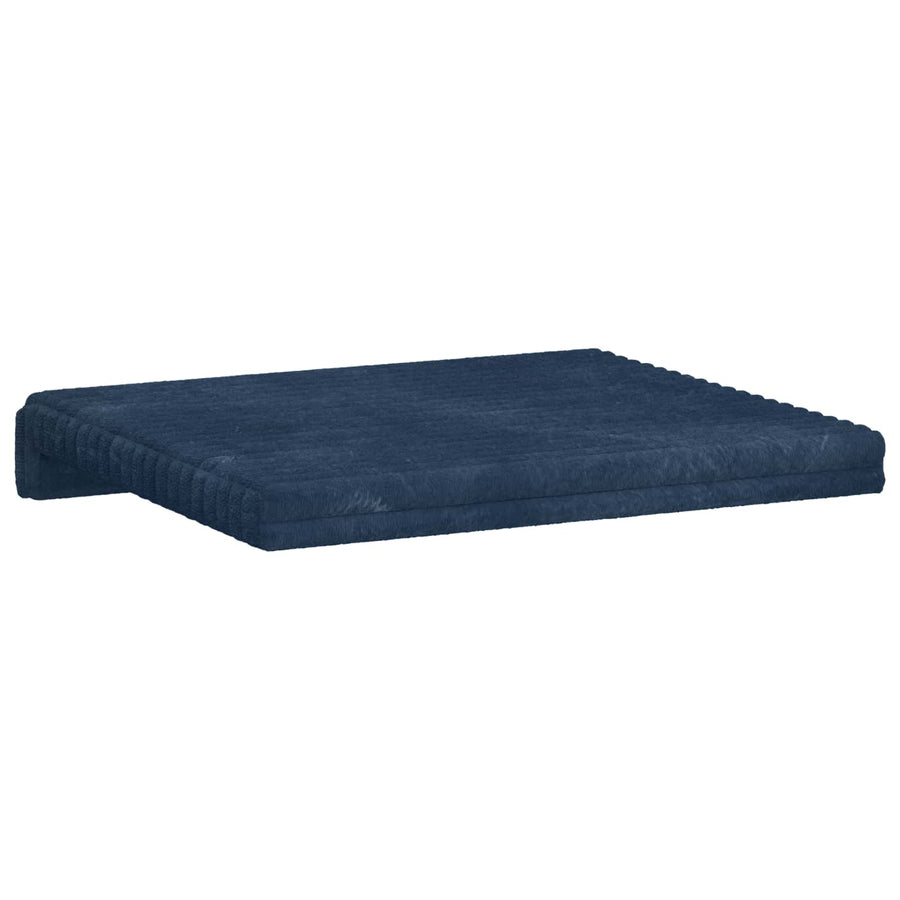 Bankkussen 4 st Pluche Corduroy Marineblauw Diepte 35 cm
