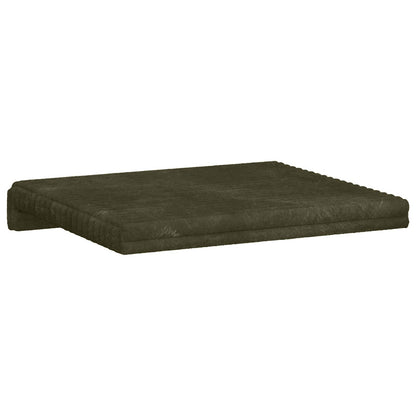 Bankkussen 4 st Pluche Corduroy Groen Diepte 35 cm