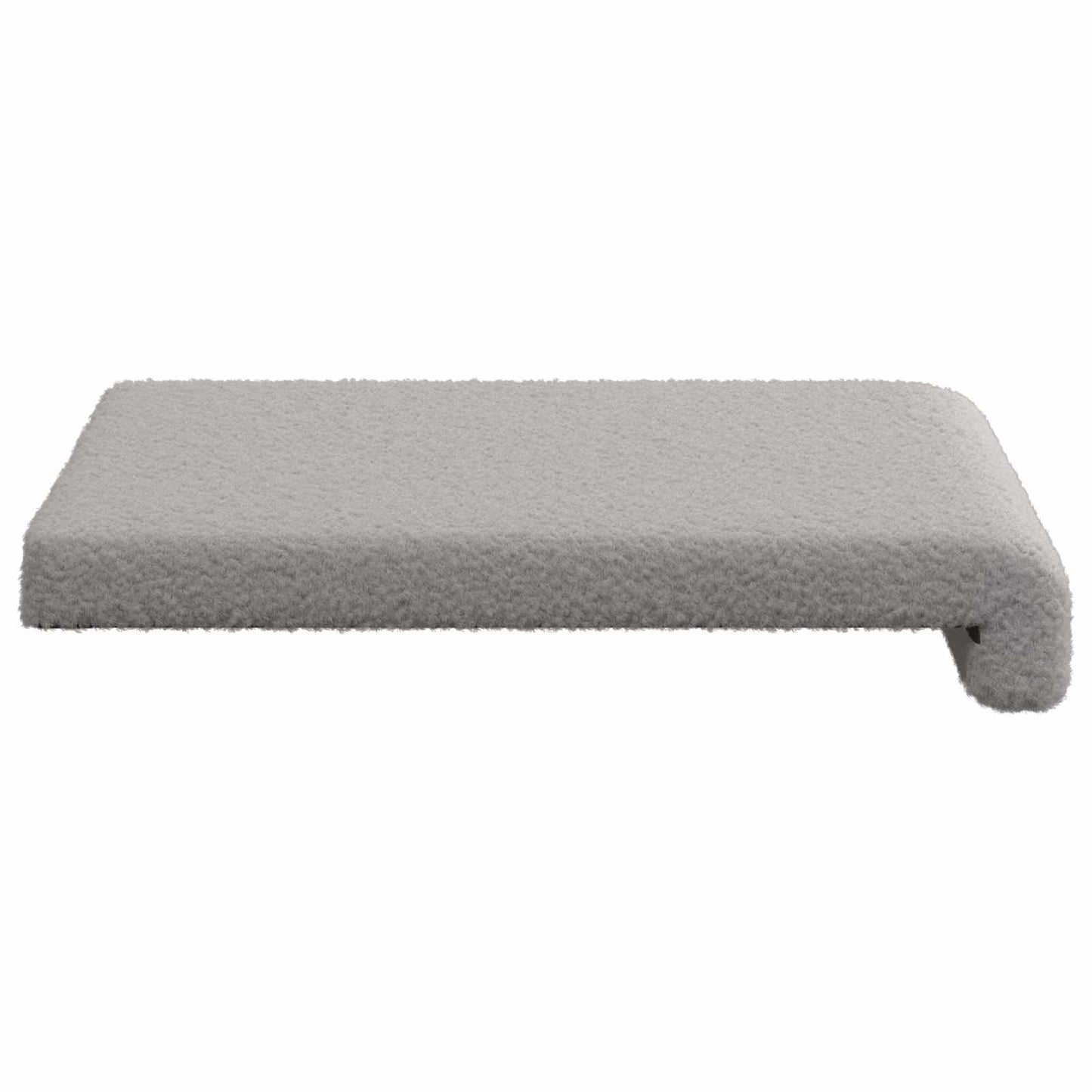 Bankkussen 4 st Sherpa Stof Lichtgrijs Diepte 35 cm