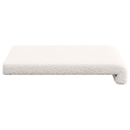 Bankkussen 4 st Sherpa Stof Crèmekleurig Diepte 35 cm