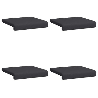 Bankkussen 4 st Sherpa Stof Donkergrijs Diepte 35 cm