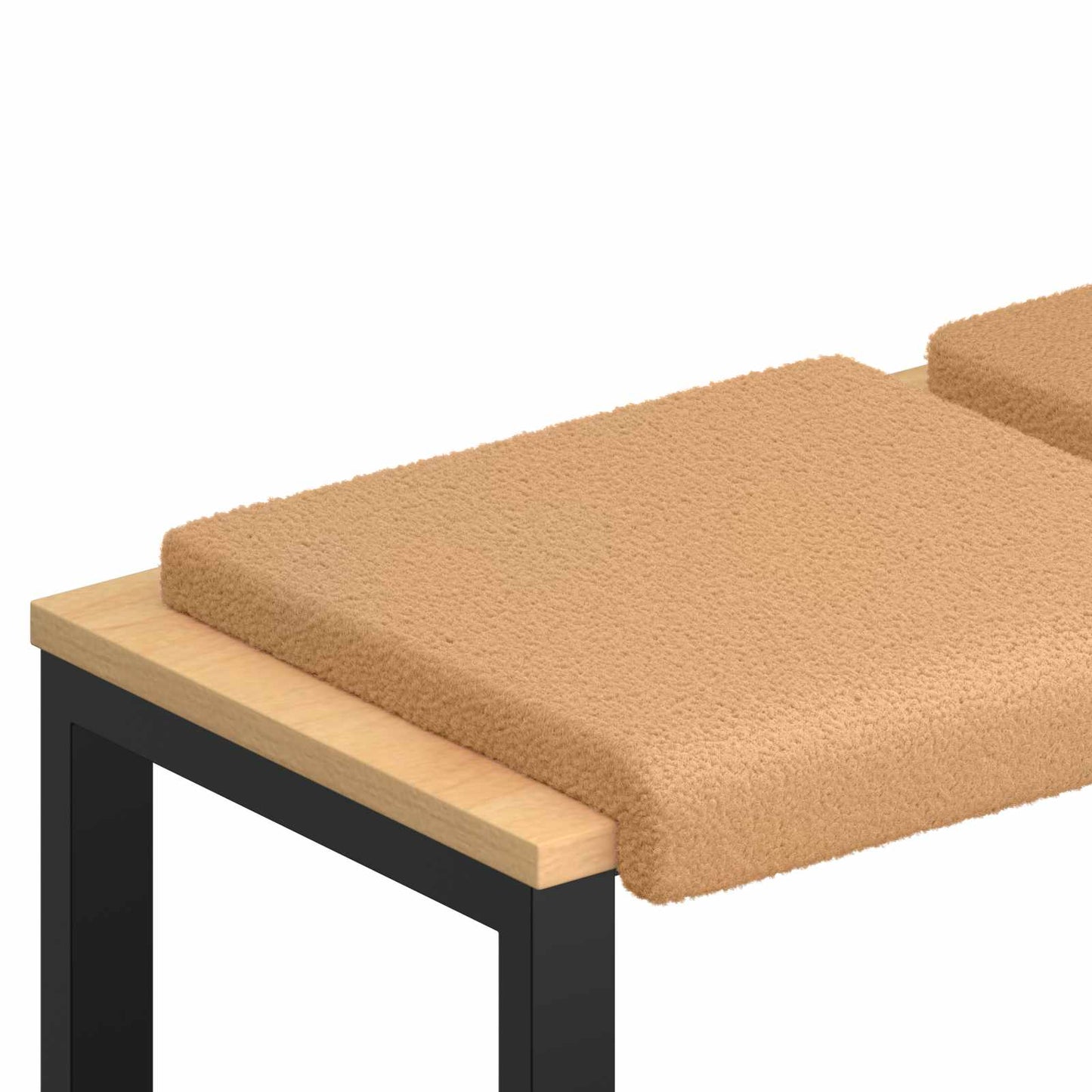Bankkussen 4 st Sherpa Stof Beige Diepte 35 cm