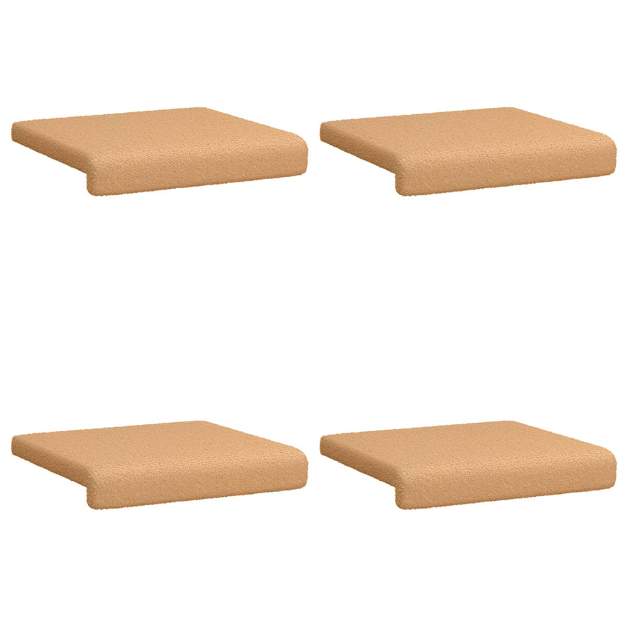 Bankkussen 4 st Sherpa Stof Beige Diepte 35 cm