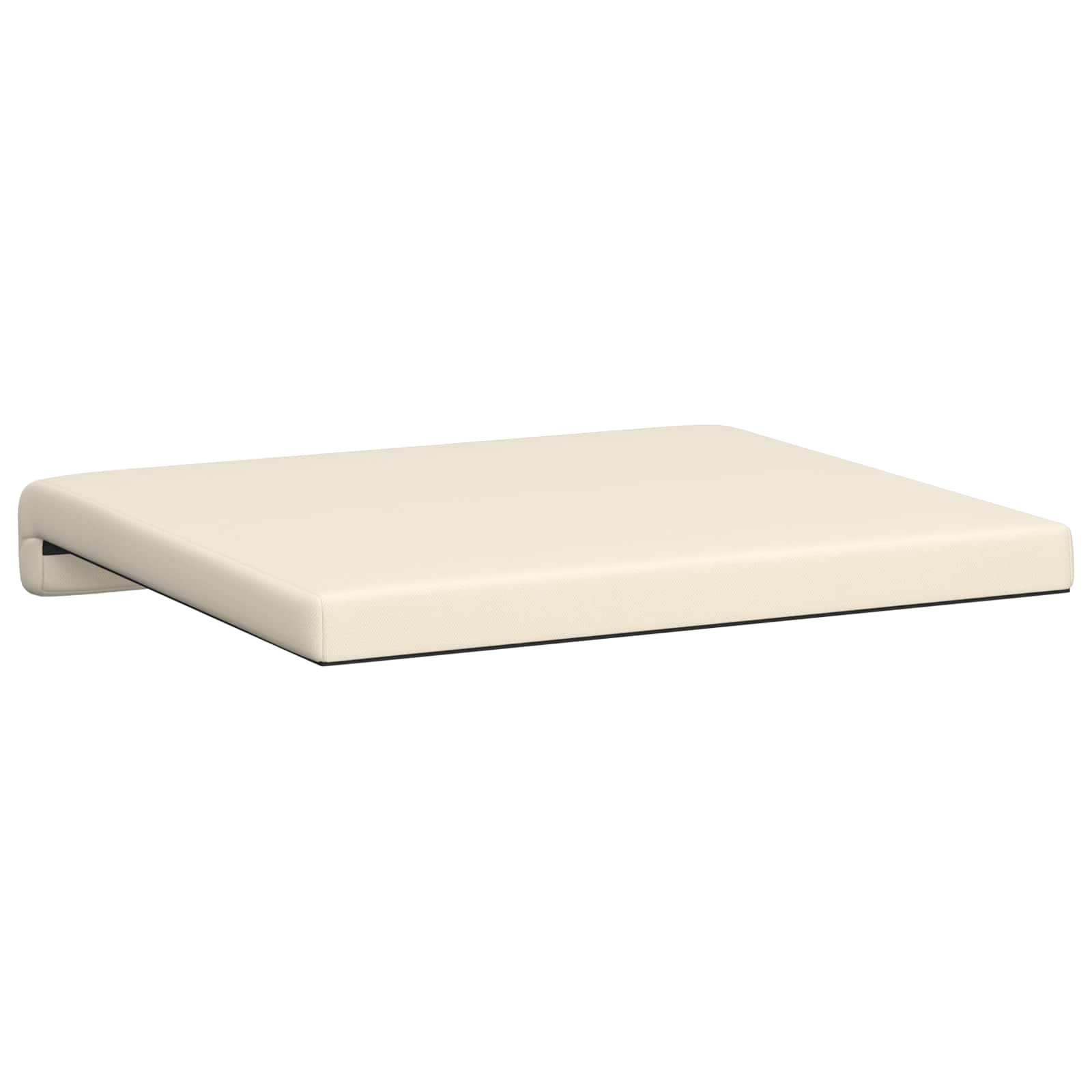 Bankkussen 4 st Textured Velvet Crèmekleurig Diepte 35 cm