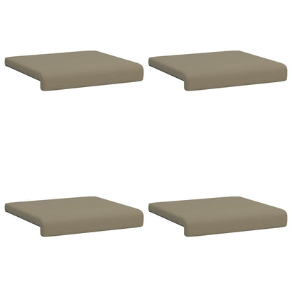 Bankkussen 4 st Textured Velvet Kaki Diepte 35 cm