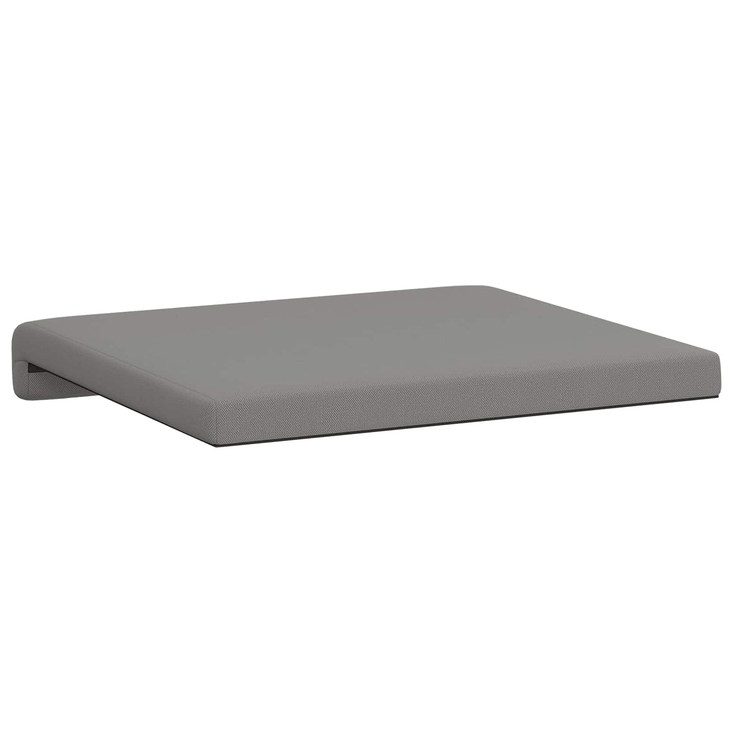 Bankkussen 4 st Textured Velvet Donkergrijs Diepte 35 cm