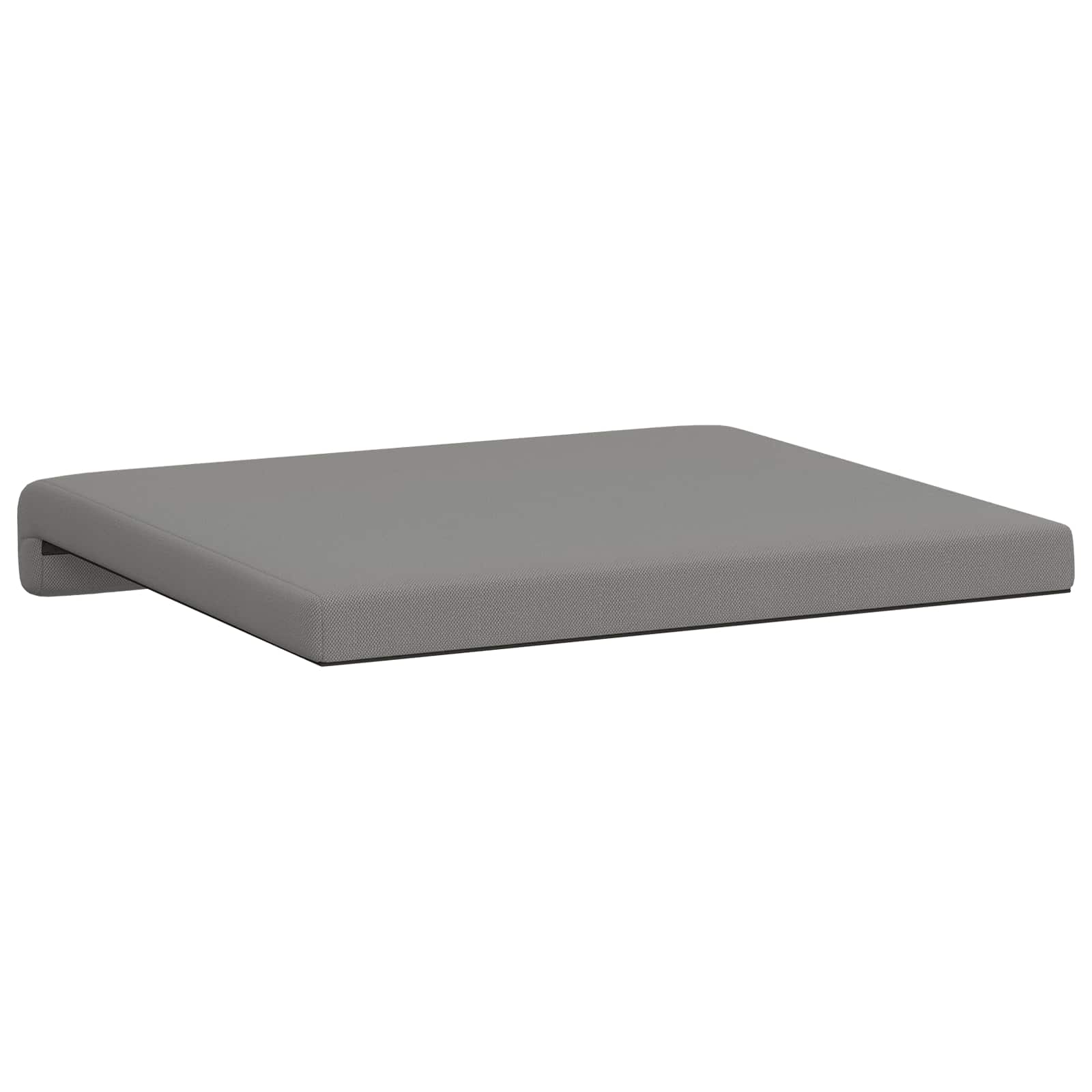 Bankkussen 4 st Textured Velvet Donkergrijs Diepte 35 cm