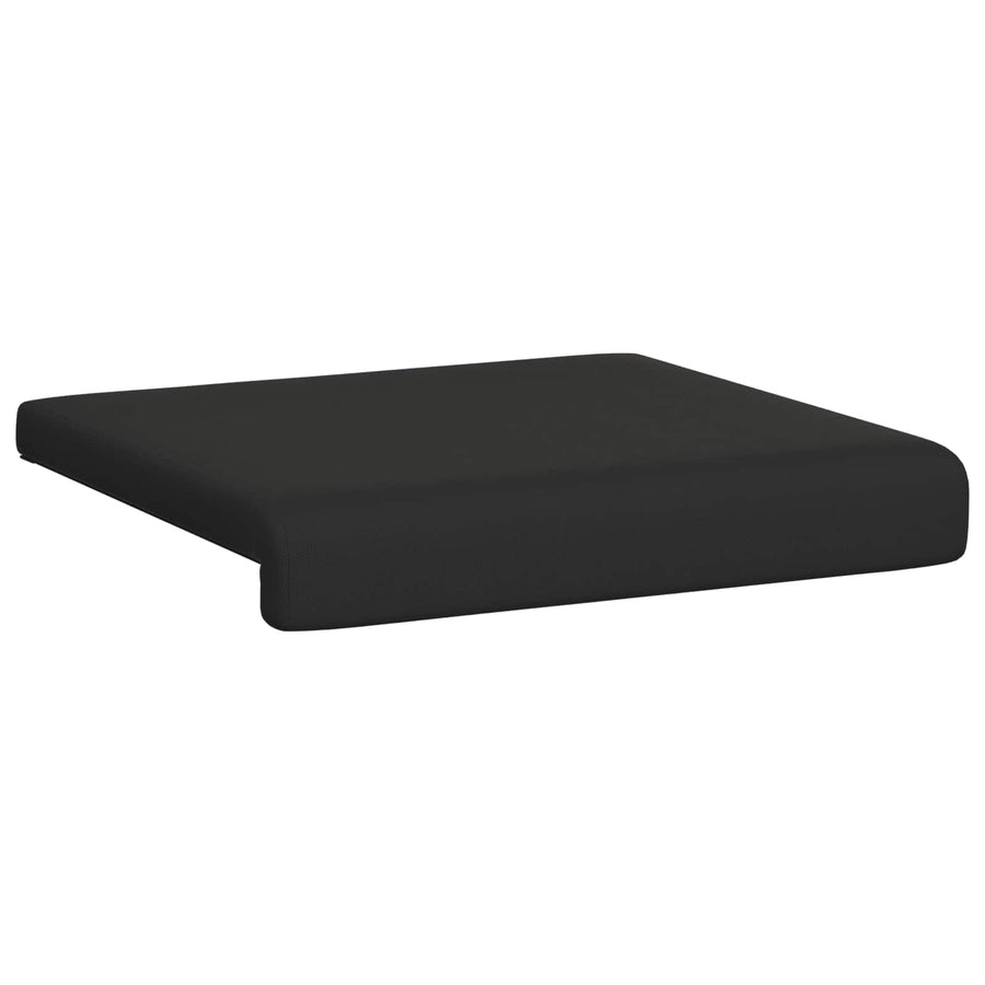Bankkussen 4 st Textured Velvet Zwart Diepte 35 cm