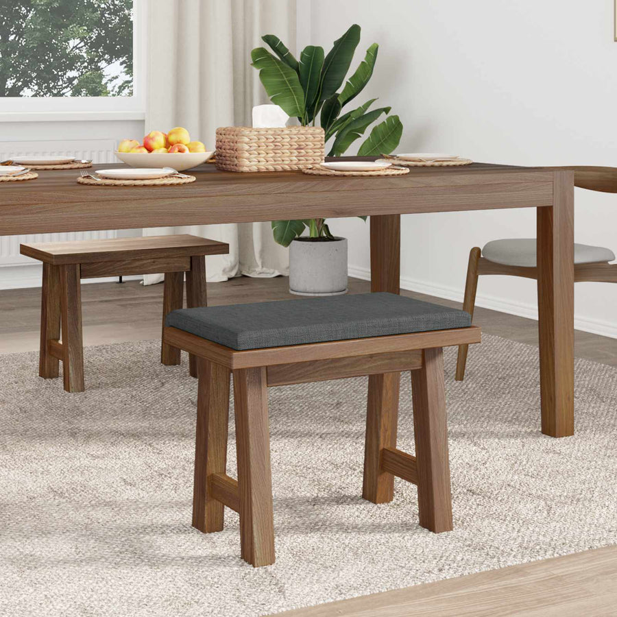 Bankkussen Stof Donkergrijs Diepte 35 cm