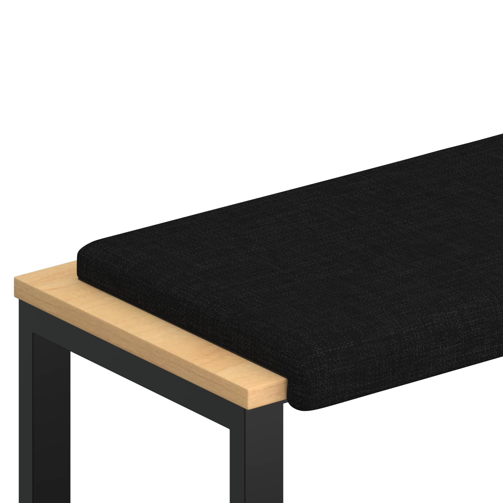 Bankkussen Stof Zwart Diepte 35 cm