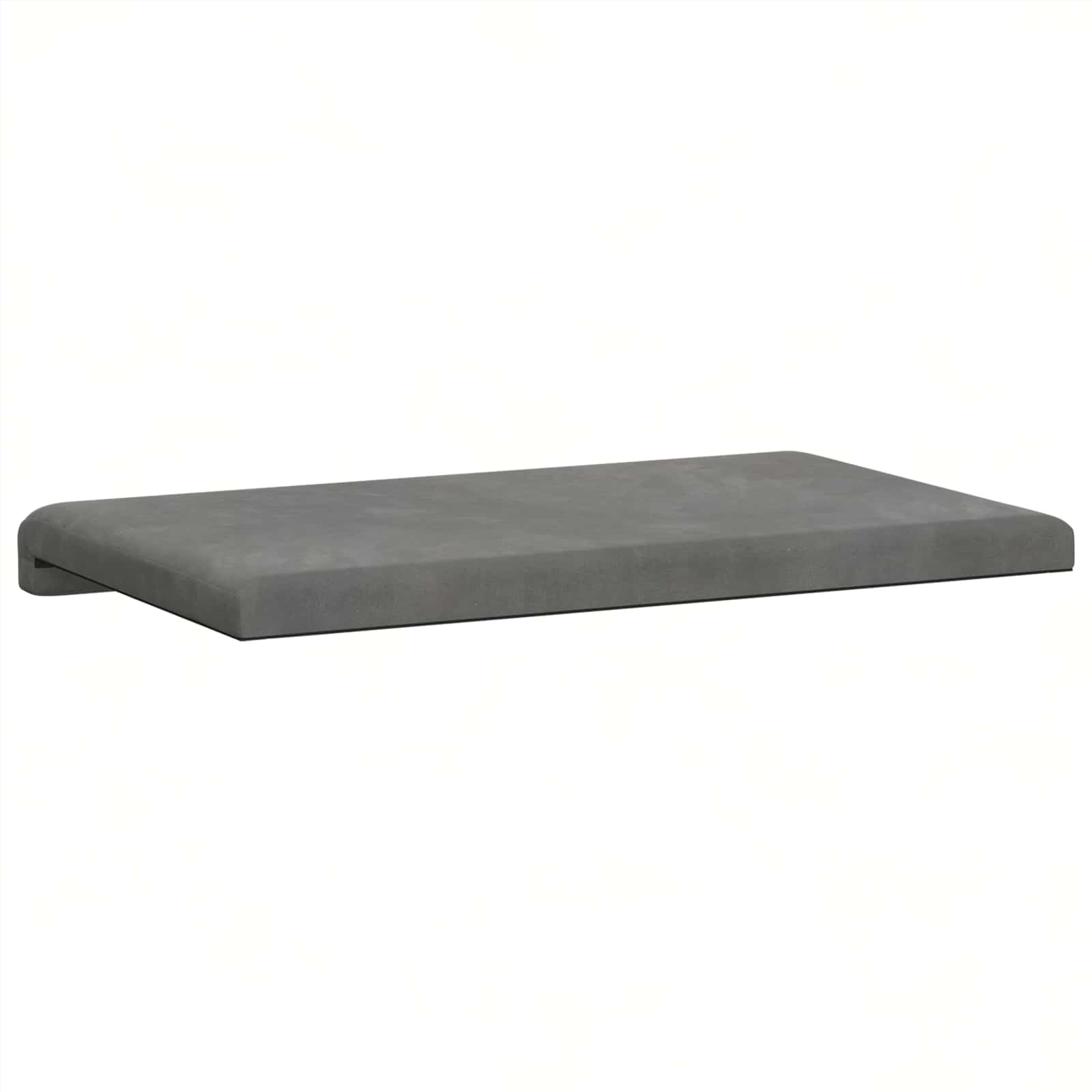 Bankkussen fluweel Donkergrijs Diepte 35 cm