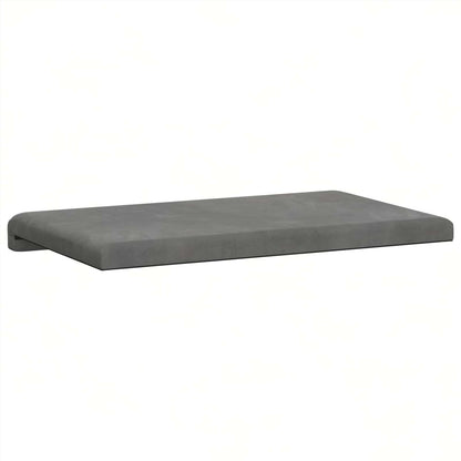 Bankkussen fluweel Donkergrijs Diepte 35 cm
