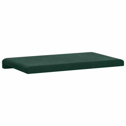 Bankkussen fluweel Donkergroen Diepte 35 cm