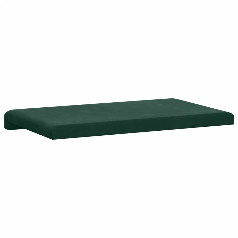 Bankkussen fluweel Donkergroen Diepte 35 cm