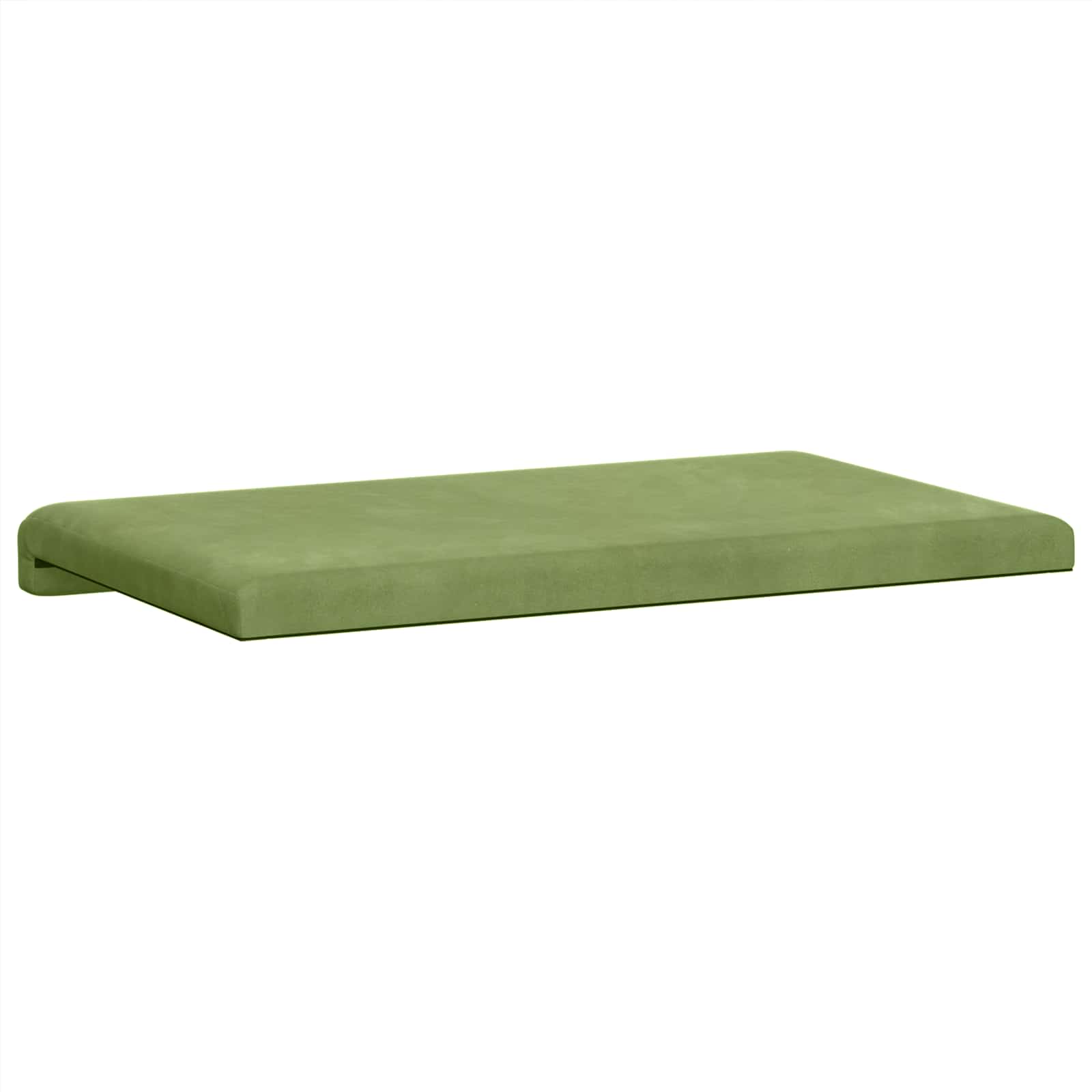 Bankkussen fluweel Lichtgroen Diepte 35 cm