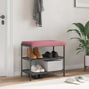 Bankkussen 60x38 cm roze fluweel