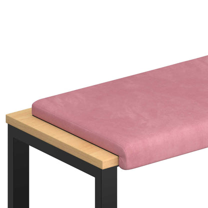Bankkussen fluweel Roze Diepte 35 cm