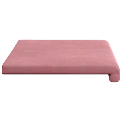Bankkussen fluweel Roze Diepte 35 cm