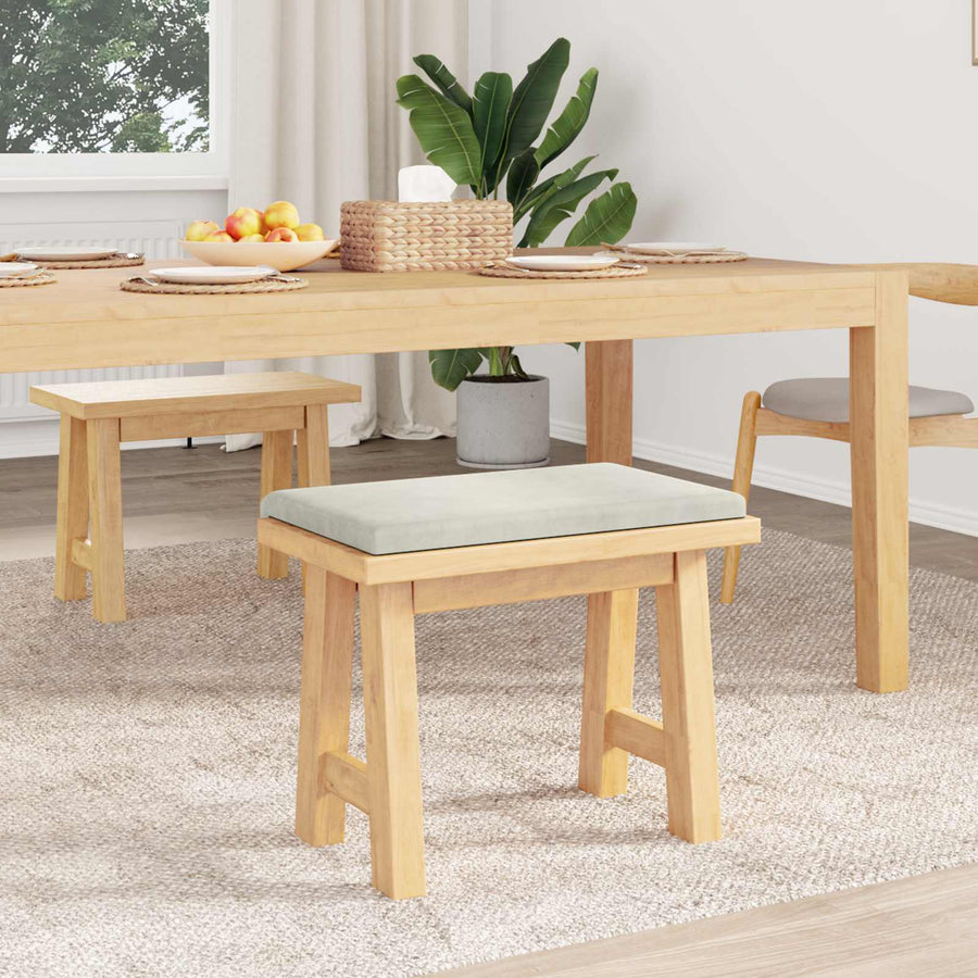 Bankkussen fluweel Crèmekleurig Diepte 35 cm