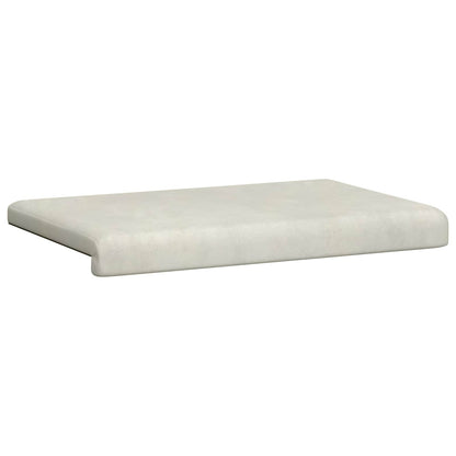 Bankkussen fluweel Crèmekleurig Diepte 35 cm