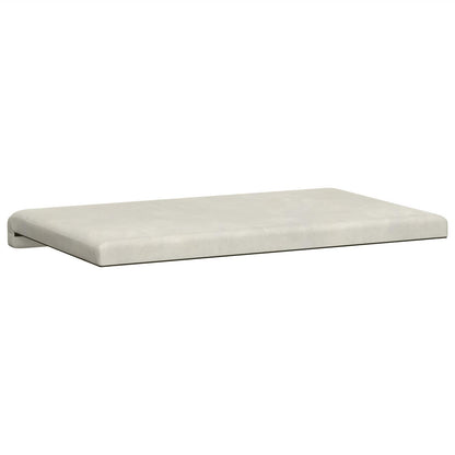 Bankkussen fluweel Crèmekleurig Diepte 35 cm
