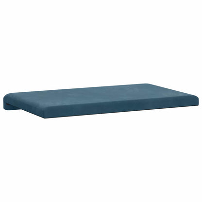 Bankkussen fluweel Blauw Diepte 35 cm